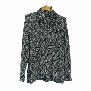 CHAPS • Marbled Funnel Neck Sweater • Size XL